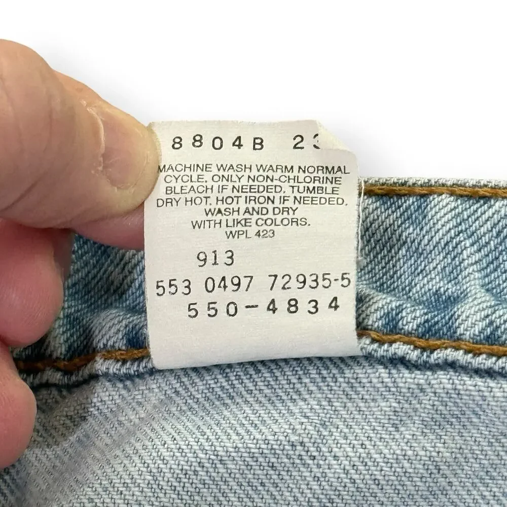 Vintage 90s Levi's 550 Jeans Men 36x30 Blue Relaxed Fit Tapered Leg Made In USA